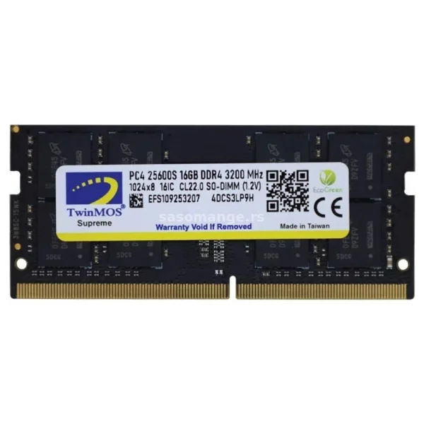 Twinmos 4 GB 1600 MHz DDR3 Cl11 Sodımm Mdd3l4gb1600n RAM - Görsel 3
