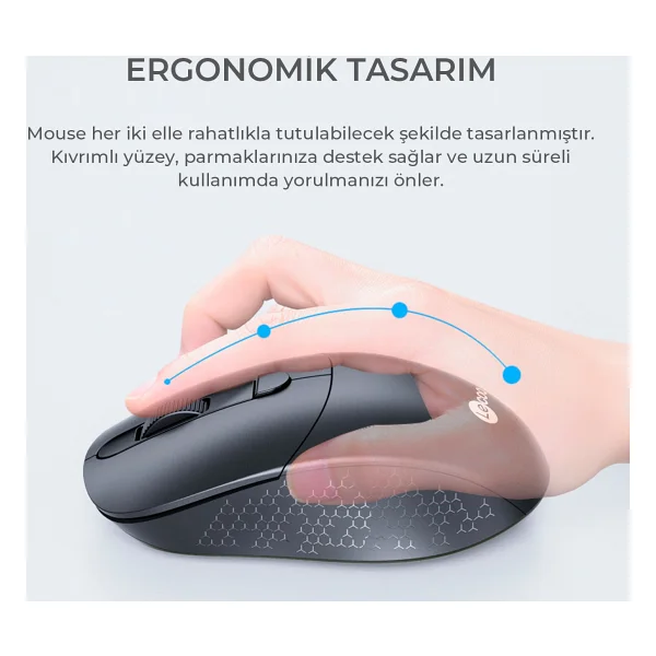 Lenovo Lecoo Kw201 Siyah Kablosuz Klavye Mouse Seti - Görsel 6