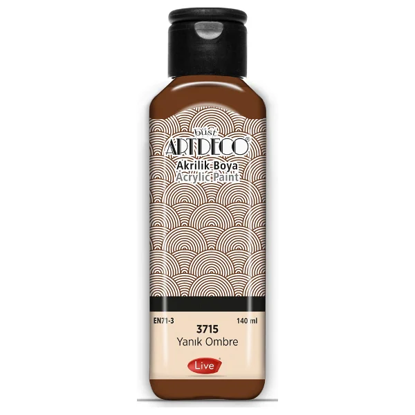 Artdeco 140 Ml 3715 Yanık Ombre Akrilik Boya - Görsel 7