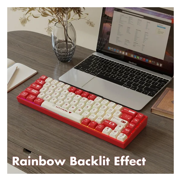 Ajazz AK680 %65 TKL Red Switch Kablolu Mekanik Oyuncu Klavyesi - Görsel 8