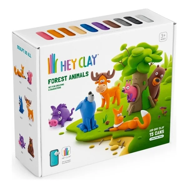 Hey Clay Orman Hayvanları 15'li Kutu Hava İle Kuruyan Kil - Görsel 3