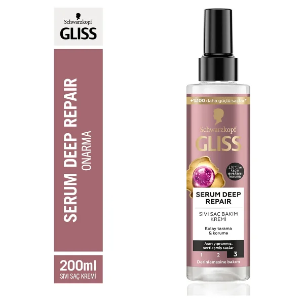 Gliss Serum Deep Repair 200 Ml Sıvı Saç Kremi - Görsel 10