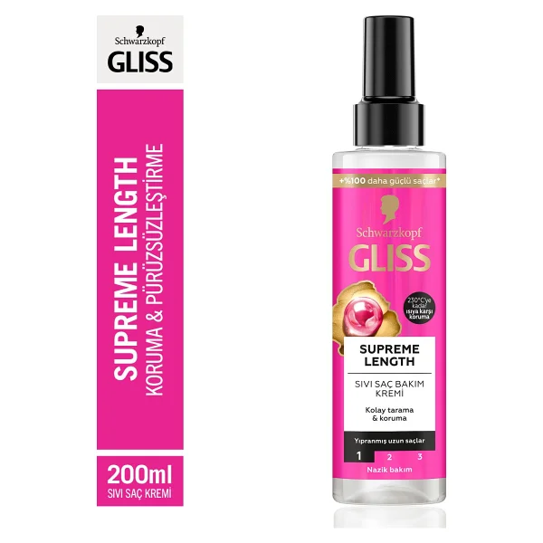 Gliss Supreme Length 200 Ml Sıvı Saç Kremi - Görsel 7