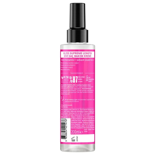 Gliss Supreme Length 200 Ml Sıvı Saç Kremi - Görsel 3