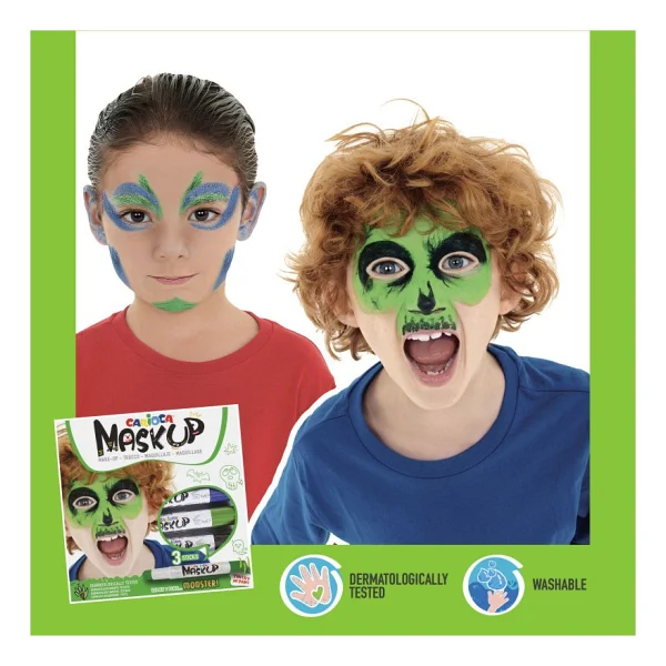 Carioca Mask Up Canavarlar 3 Renk Yüz Boyası - Görsel 3