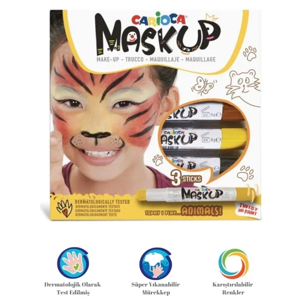 Carioca Mask Up Canavarlar 3 Renk Yüz Boyası - Görsel 6