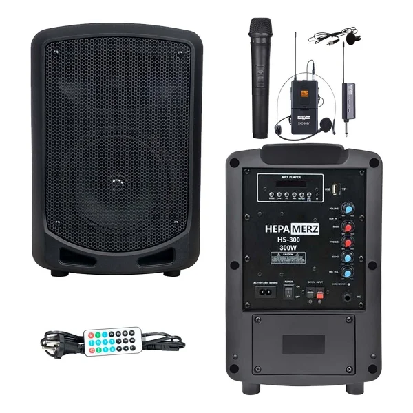 Hepa Merz Hs-300ex 300 W 2 Mikrofonlu Taşınabilir Hoparlör - Görsel 2