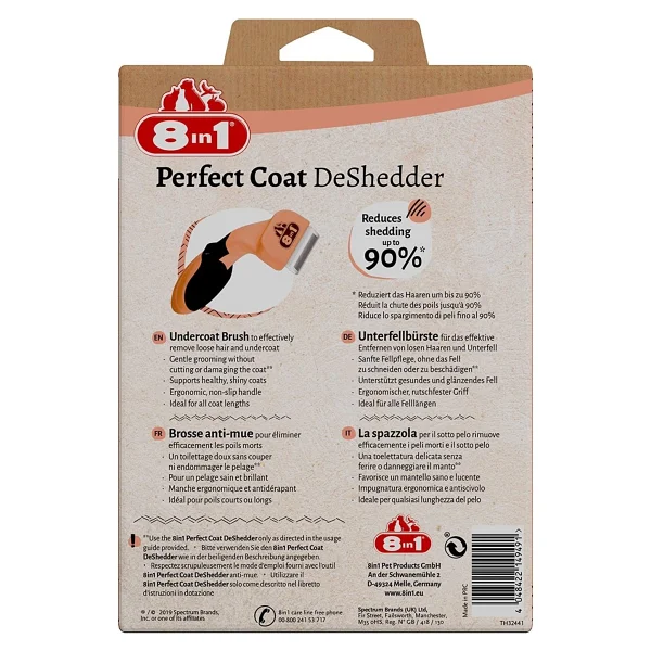8in1 Perfect Coat Deshedder Tüy Toplayıcı Kedi Tarağı - Görsel 3