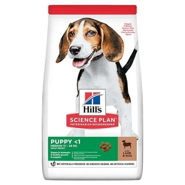 Hill 's Science Plan Medium Puppy Kuzu Etli Pirinçli 2.5 Kg Yavru Kuru Köpek Maması - Görsel 2