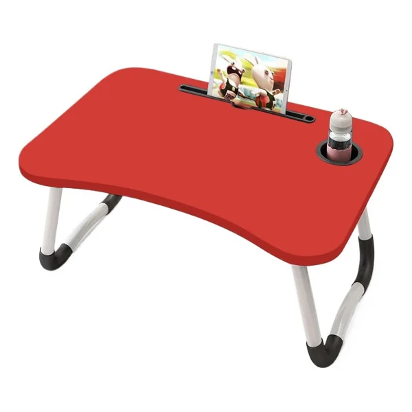 Hodbehod Portatif Atlantik Kırmızı Renk Laptop Sehpası Katlanabilir Çalışma Masası Kahvaltı Masası - 60cmx40cmx27cm - Görsel 7