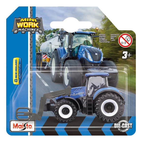 Maisto Mini Work Machines 15591 New Holland Traktör - Görsel 2