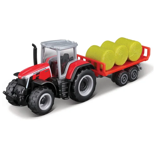 Maisto Mini Work Machines Traktör Ve Römork - Görsel 3