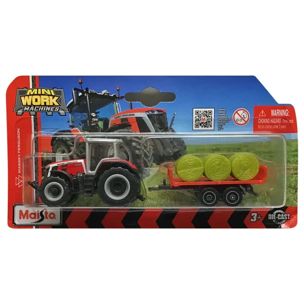 Maisto Mini Work Machines Traktör Ve Römork - Görsel 2