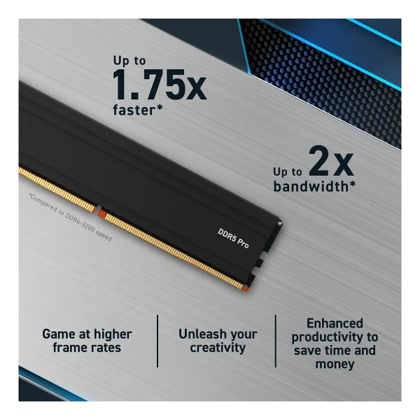 Crucial Pro 32 GB 5600 MHz Cl46 Cp32g56c46u5 DDR5 RAM - Görsel 3