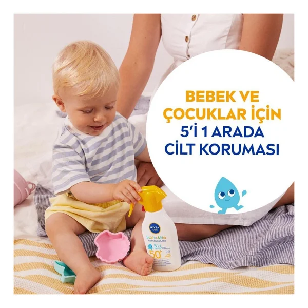 Nivea Sun Bebek Ve Çocuk 270 Ml 50 Faktör Güneş Spreyi - Görsel 4