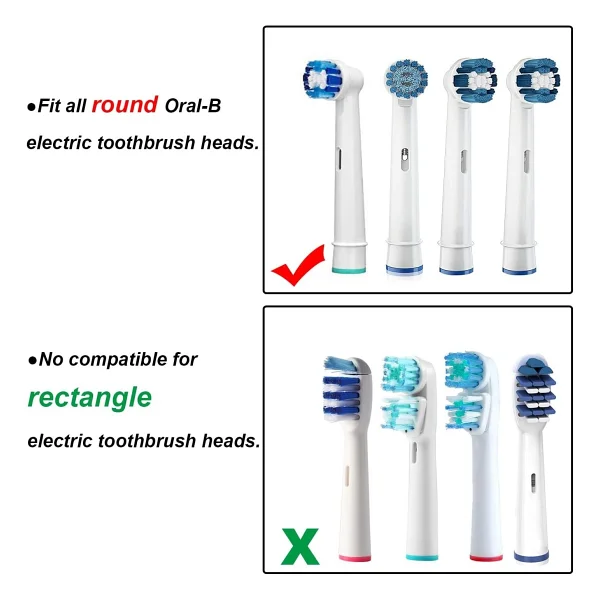 Orident Oral-B Uyumlu Şarjlı Diş Fırçası Ve Elektrikli Diş Fırçası Başlıkları Için Koruma Kapağı 6 Adet - Görsel 3
