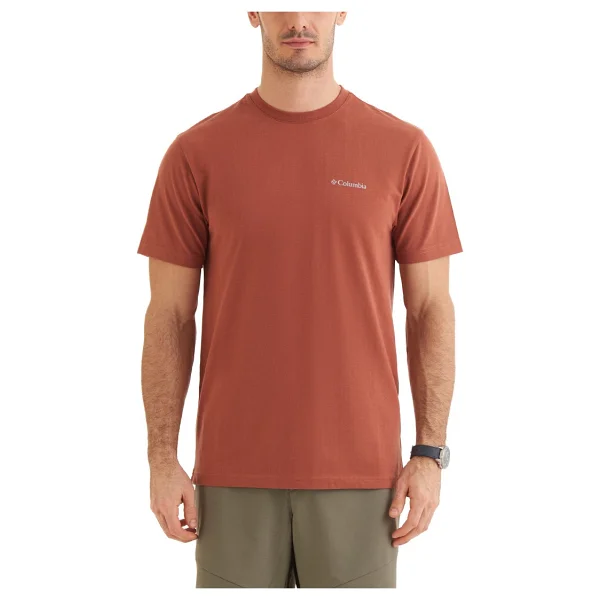 Columbia Csc Basic Logo Brushed Cs0282-229 Kiremit Kısa Kollu Bisiklet Yaka Erkek Tişört - Görsel 4