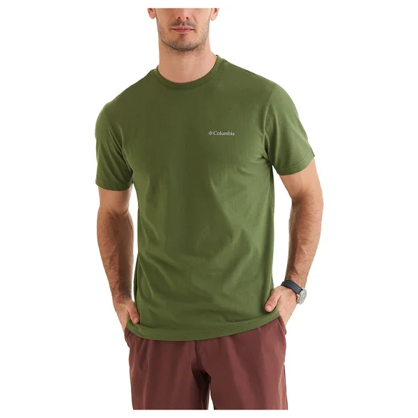 Columbia Csc Basic Logo Brushed Cs0282-229 Kiremit Kısa Kollu Bisiklet Yaka Erkek Tişört - Görsel 7
