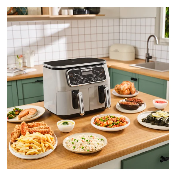 Karaca Air Pro Cook Duo Ev Yemeği Xxxl 8 Lt Cool Gray Yağsız Fritöz - Görsel 4