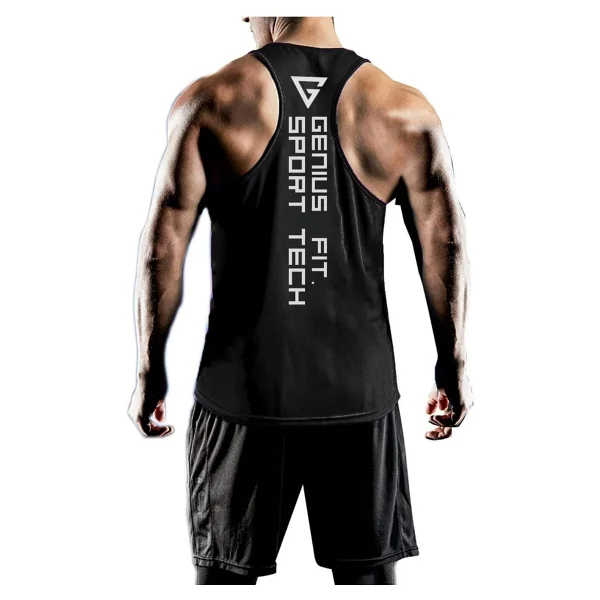Genius Store Erkek Dry Fit Y-Back Gym Fitness Sporcu Atleti Genıus-Fıt - Turuncu - Görsel 7