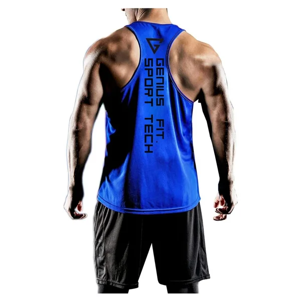 Genius Store Erkek Dry Fit Y-Back Gym Fitness Sporcu Atleti Genıus-Fıt - Turuncu - Görsel 5