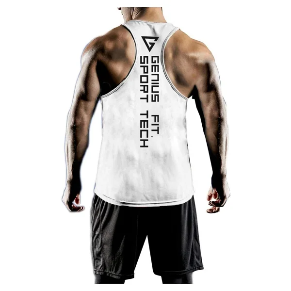 Genius Store Erkek Dry Fit Y-Back Gym Fitness Sporcu Atleti Genıus-Fıt - Turuncu - Görsel 6