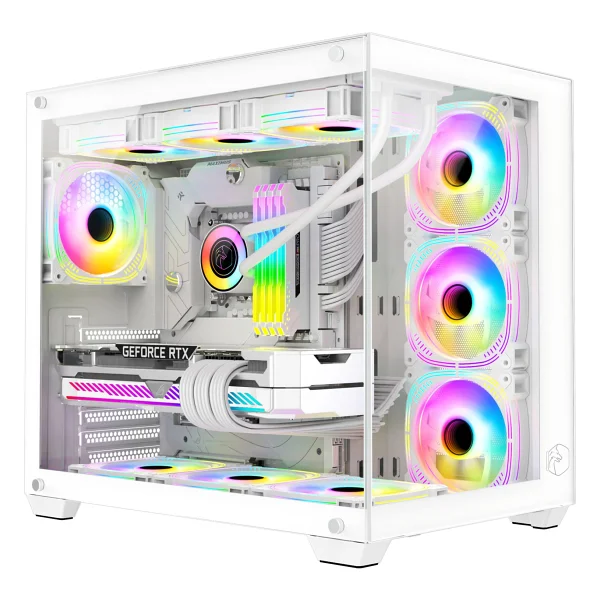 Gametech Prime V2 RGB Fanlı Beyaz Atx Oyuncu Kasası - Görsel 7