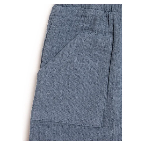 Hellobaby Basic Müslin Pantolon Erkek Bebek - İndigo - 1 Yaş - Görsel 2
