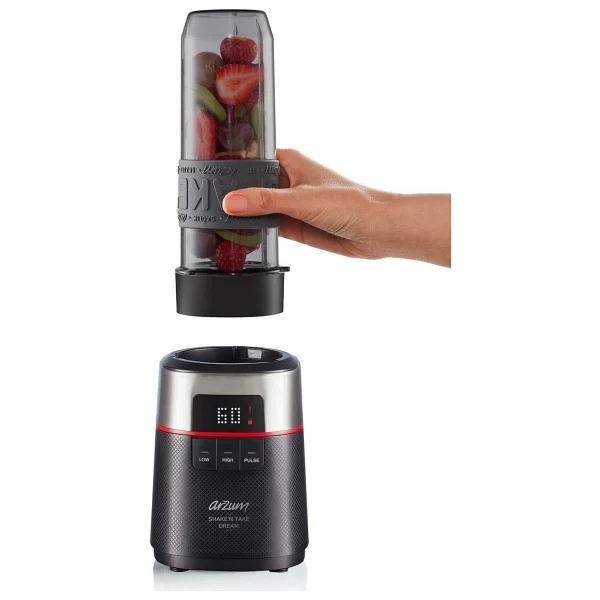 Arzum Ar1148 Shake'n Take Dream 500 W Siyah Kişisel Smoothie Blender - Görsel 2