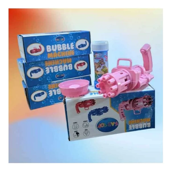 Kartoy Köpük Tabancası Bubble Machine (Pembe) - Görsel 4