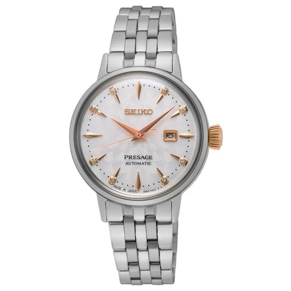 Seiko Presage Cocktail Time Sre009 Gümüş-Rose Gold Kadın Kol Saati - Görsel 4
