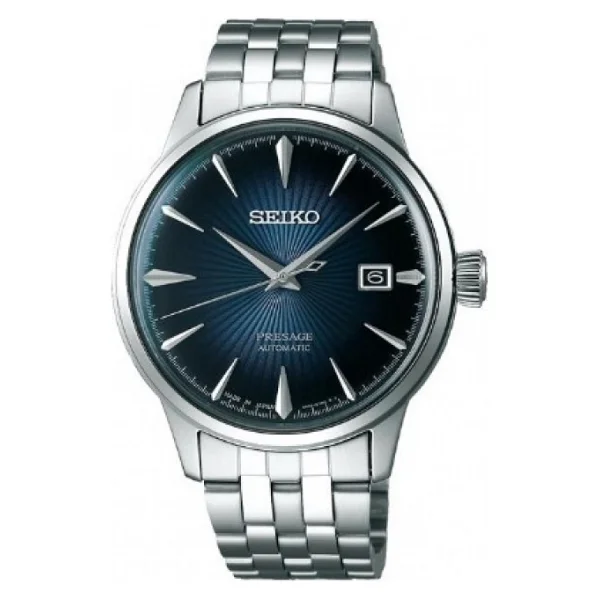 Seiko Presage Cocktail Time Srpb41 Çelik Kordon Mavi Erkek Kol Saati - Görsel 8