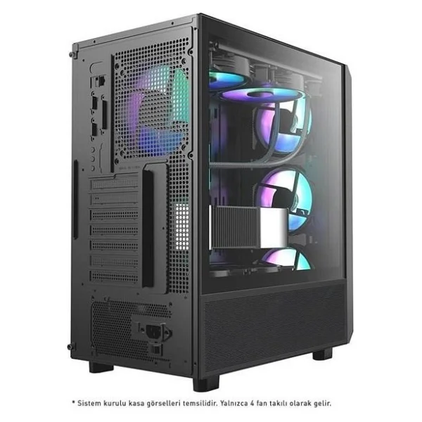 Power Boost Pb-P3602bb Argb Fanlı 850 W Atx Oyuncu Kasası - Görsel 4