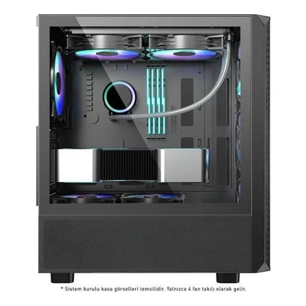 Power Boost Pb-P3602bb Argb Fanlı 850 W Atx Oyuncu Kasası - Görsel 5