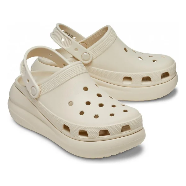 Crocs Classic Crush Clog 207521-2y2 Krem Terlik - Görsel 4