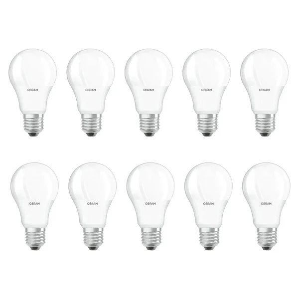 Osram Value Beyaz Işık 8.5 W-60 W E27 10'lu LED Ampul - Görsel 4