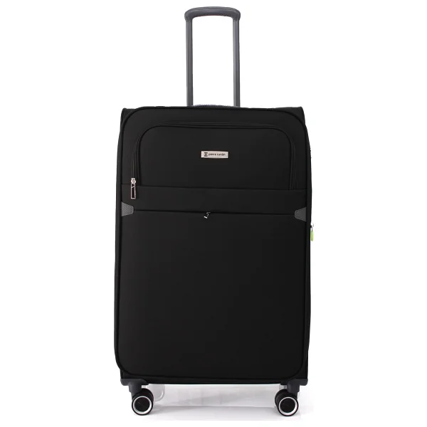 Pierre Cardin 04pc6000 Kumaş Kabin + Orta + Büyük Boy Siyah 3'lü Valiz Seti - Görsel 3