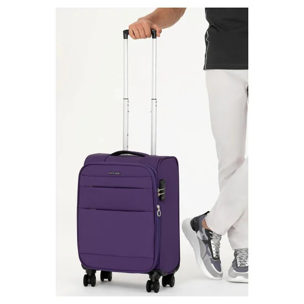 Pierre Cardin 04pc4200-01 Kumaş Kahverengi Büyük Boy Valiz - Görsel 9