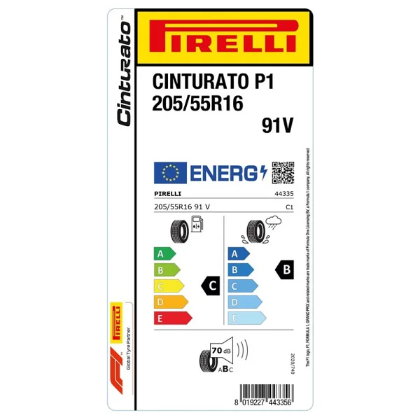 Pirelli Cinturato P1 205/55 R16 91V Yaz Lastiği - 2024 - Görsel 2