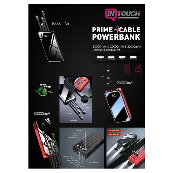 Intouch Prime 10000 mAh Powerbank - Görsel 8