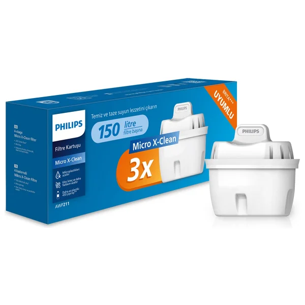 Philips Micro X-Clean Awp211 3'lü Su Arıtma Filtresi - Görsel 2