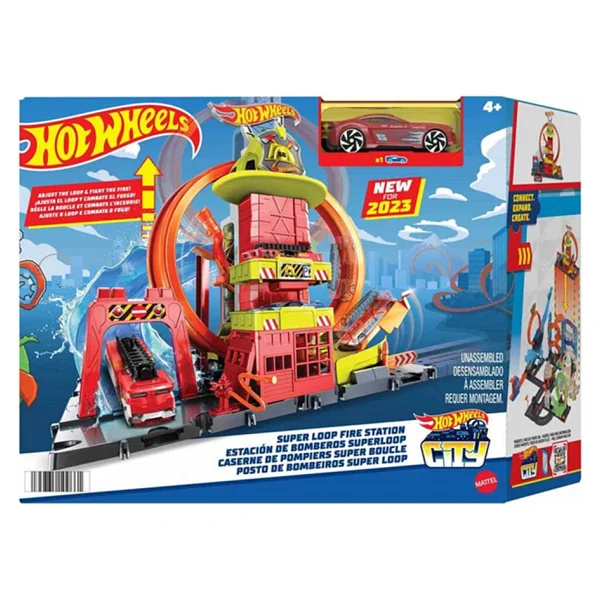 Hot Wheels Çember Pistli İtfaiye İstasyonu Hkx41 - Görsel 4