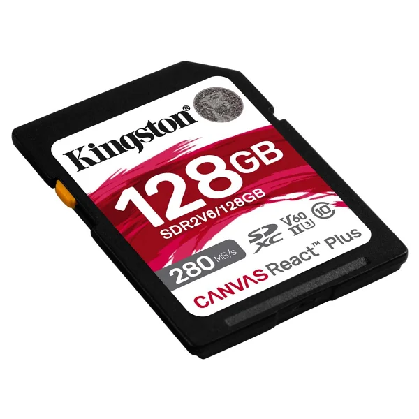 Kingston Canvas React Plus Sdr2v6/128gb Class 10 Uhs-Iı U3 V60 128 GB Hafıza Kartı - Görsel 2
