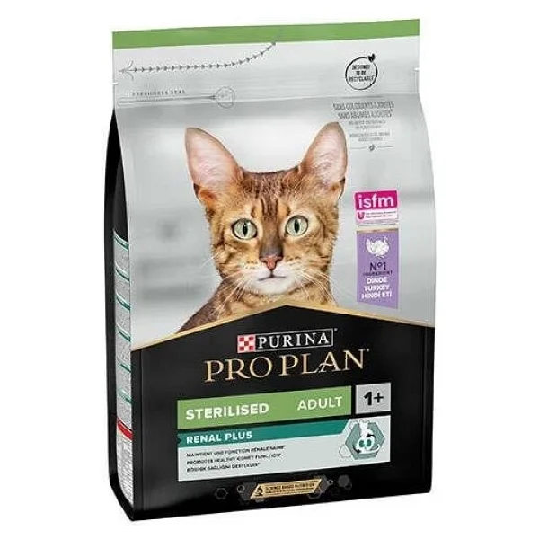 Pro Plan Renal Plus Sterilised Hindili Ve Tavuklu Kısırlaştırılmış 3 Kg Yetişkin Kedi Maması - Görsel 8
