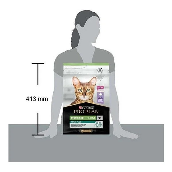 Pro Plan Renal Plus Sterilised Hindili Ve Tavuklu Kısırlaştırılmış 3 Kg Yetişkin Kedi Maması - Görsel 3