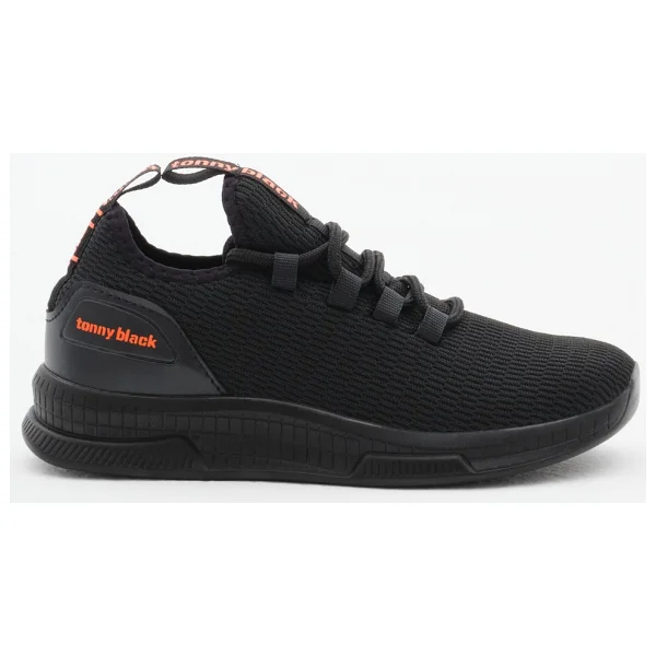 Tonny Black Unisex Siyah Nefes Alabilen Kumaş Poli Taban Bağcıklı Spor Ayakkabı - 37 - Görsel 2