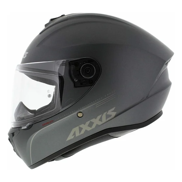Axxis Draken S Solid Mat Titanium Full Face Motor Kaskı - Görsel 10