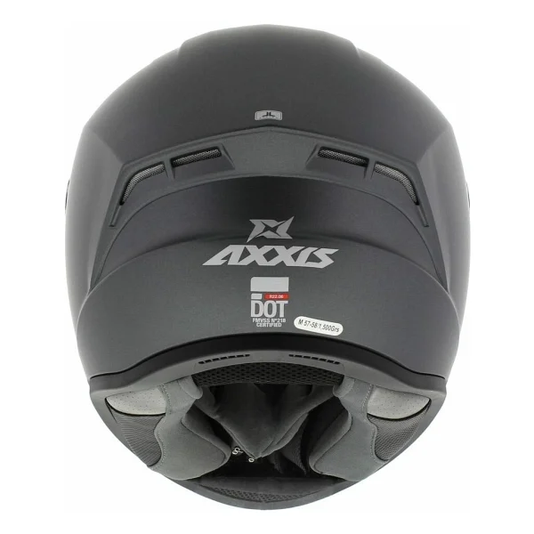 Axxis Draken S Solid Mat Titanium Full Face Motor Kaskı - Görsel 5