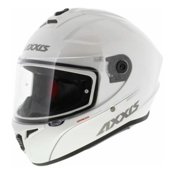 Axxis Draken S Solid Beyaz Full Face Motor Kaskı - Görsel 2