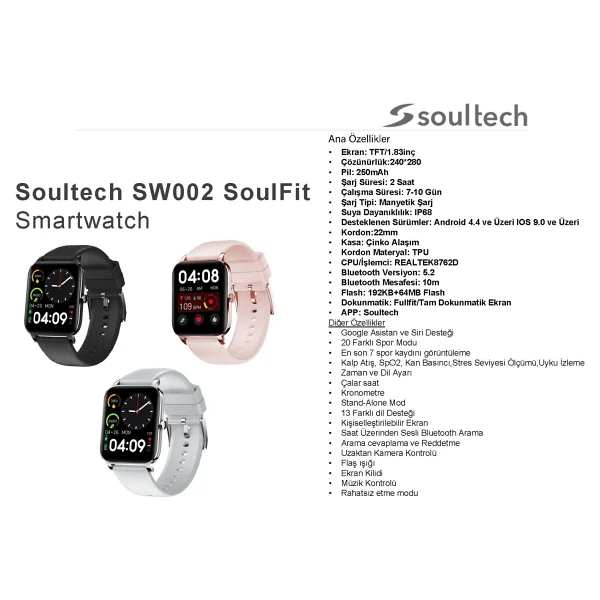 Soultech Soulfit Sw002 Akıllı Saat - Görsel 4